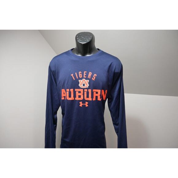 Under Armour HeatGear Loose Auburn Tigers Long Sleeve Gym Shirt Mens Sz XL - Picture 1 of 9